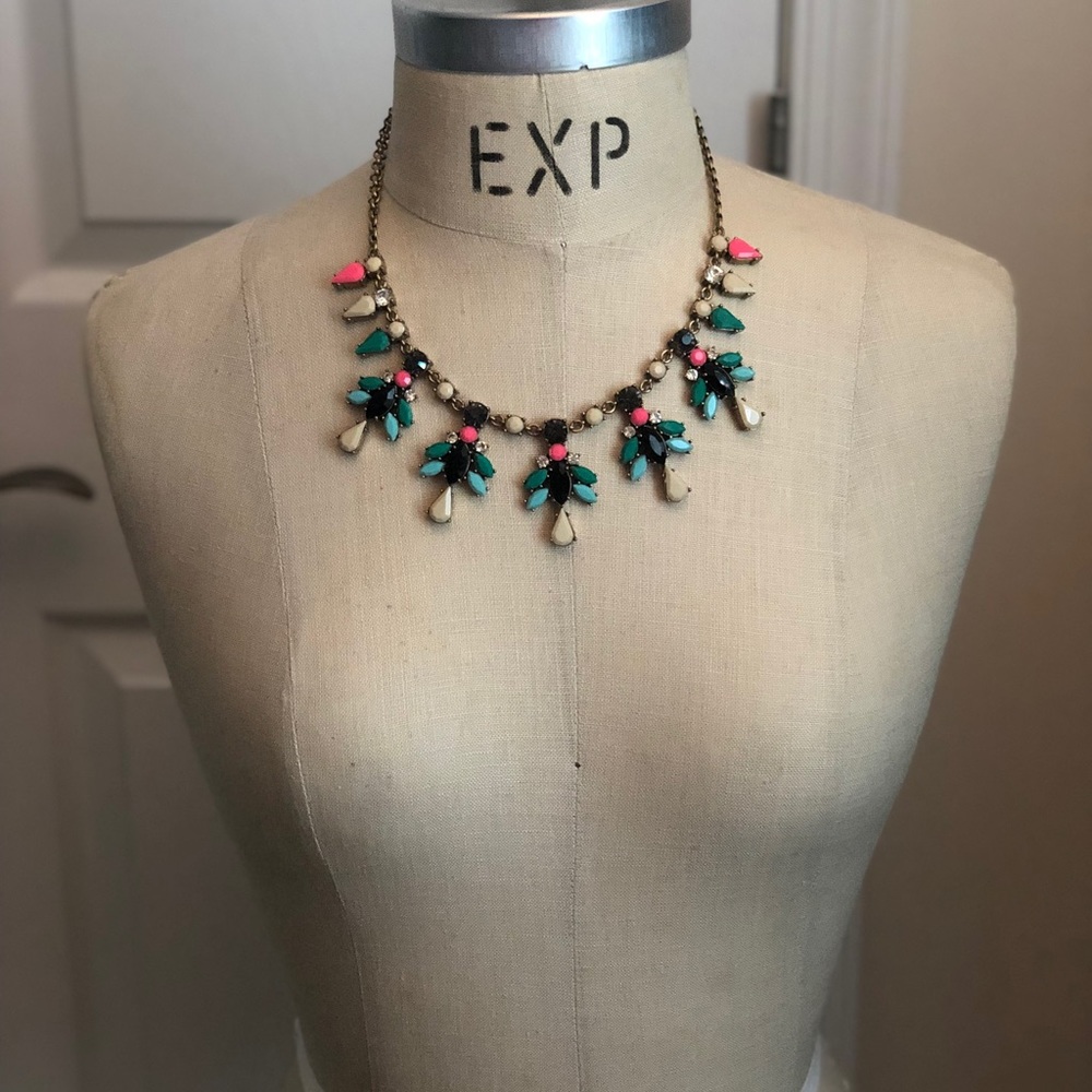 Jcrew Multi color Statement Necklace